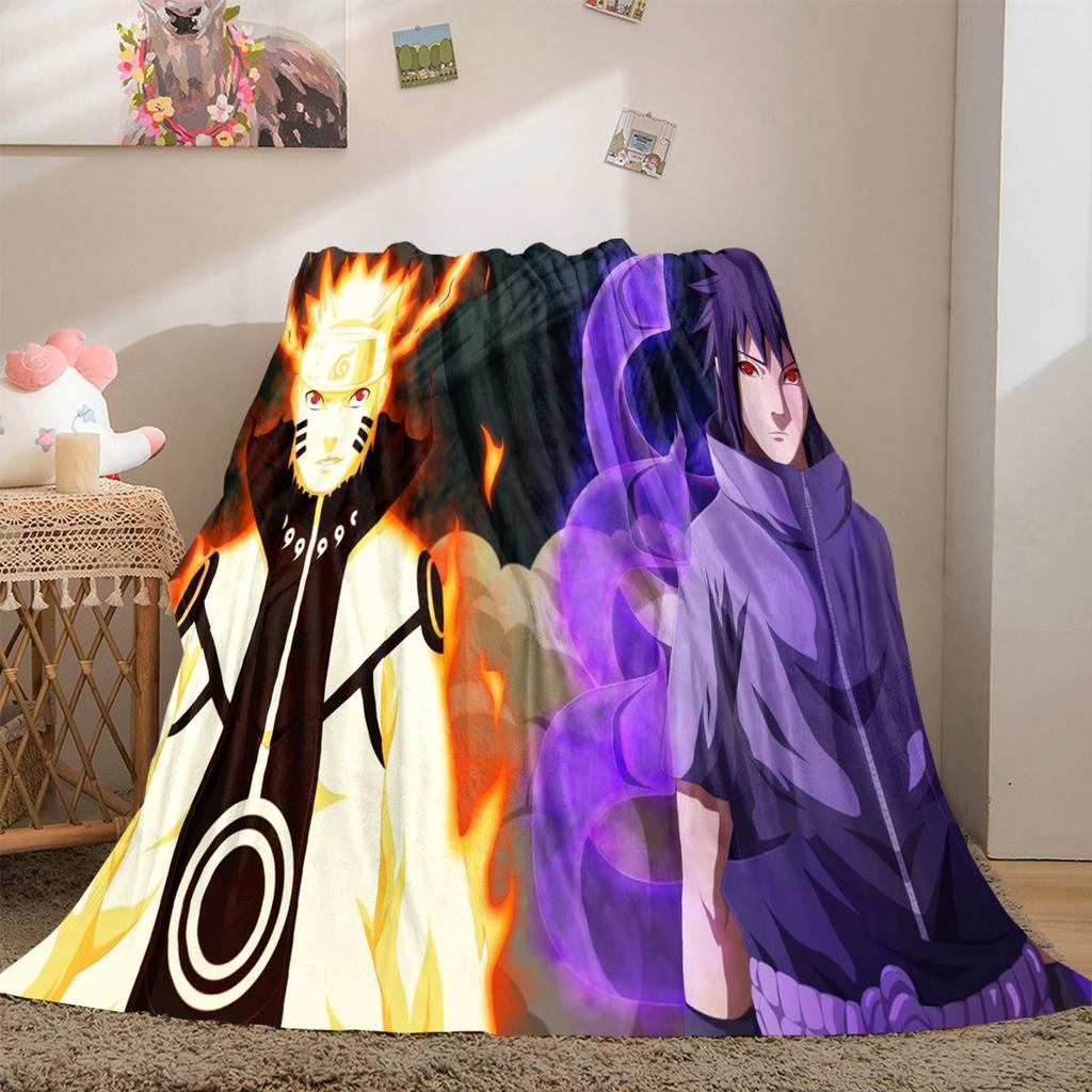 Japanese anime cartoon NARUTO famous Uzumaki Naruto blanket soft home furnishing nap decoration four seasons warm Sherpa blanket B11