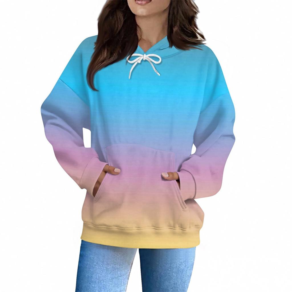 Women's Fashion Daily  Casual V-Neck Long Sleeve Printed Top