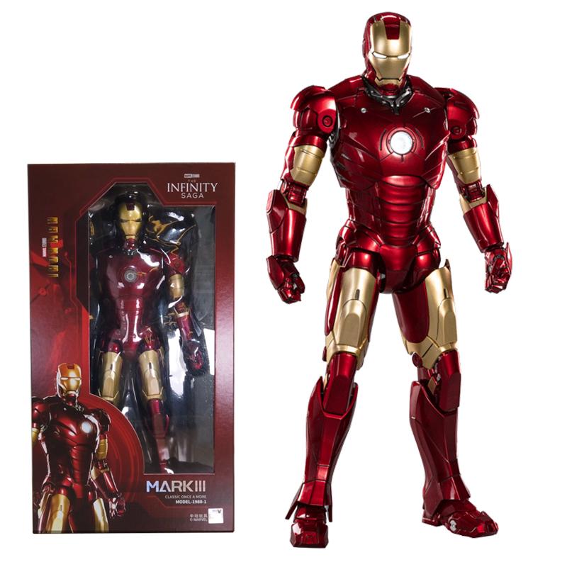 Zd 1/5 Iron Man 36cm Mk3 Original Legends 10th Anniversary Collector Tony Stark Miniature Action Figure Children Playthings Presents