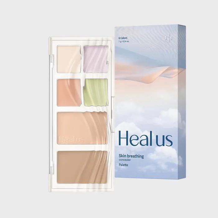 [Tone Correcting/Blemish Covering/Contouring] 6 Multicolor Breathing Concealer Palette (No. 21/No. 23)