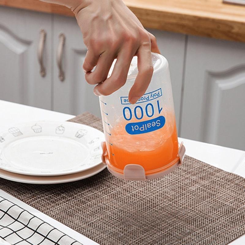 Leakproof Plastic Containers Multipurpose Transparent Kitchen Storage Solution Canister For Cereal Baking Supplies