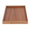 Bamboo Tea Serving Tray Multifunction Decorative Rectangle Bamboo Vanity Tray for Hotel Home Bathroom