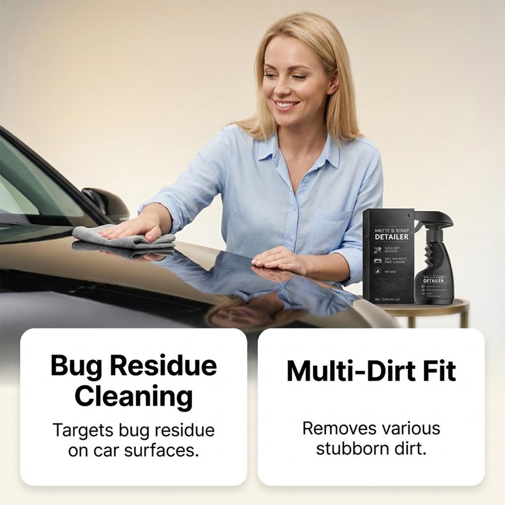 Car Care Spray - Convenient Car Surface Cleaning, Polishing, Refurbishing, and Gloss Maintenance Spray 120ML