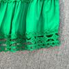 Elegant Crochet Lace Dresses for Women Hollow Out O Neck Lantern Sleeve A Line Belted Vestidos Court Style Dress Dropship