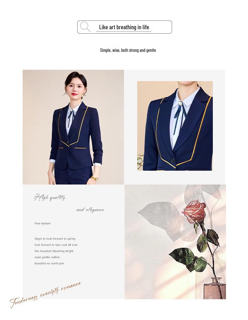 Spring 2024 Women's Professional Suit: Elegant Work Uniform for Jewelry Stores & Beauty Salons