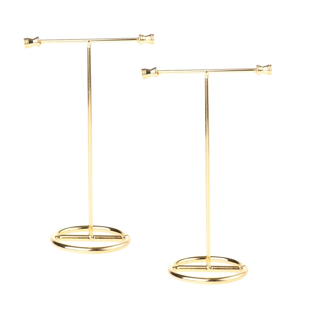 2x Metal Jewelry Organizer Shelf Earring Display Rack
