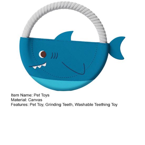 Pet Toys with Rope Loop Gum Massage And Tartar Cleaning Teething Toy Round Shape Dog Chew Toy Resistant to Biting Dog Play