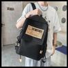 Backpack Pattern Letter Stylish Street Style Men Nylon High Schoolbag Capacity