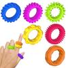 12er Set Sensorische Ringe für Teenager und Erwachsene Stressabbau Massagegerät Linderung Fidget Spielzeug Akupressur Stachelig zur Unterhaltung Spiel Sicher Kinderfreundlich Spaß