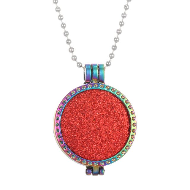 2pcs New Colorful Aromatherapy Necklace Vintage Flower Butterfly Tree Owl Essential Oil Diffuser Necklace Perfume Lockets Pendants