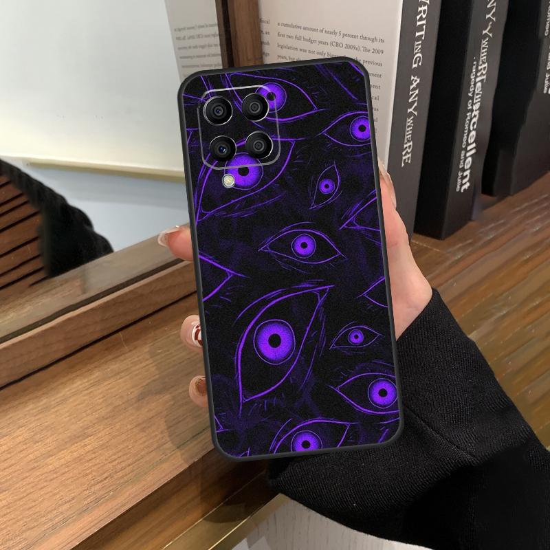 Scary Face Eyes Case For Samsung Galaxy M56 M06 M16 M36 M52 M32 M12 M54 M34 M14 M35 M55 M15 M11 M31 M13 M53