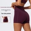Jinxi European & American Style Moisture-Wicking Yoga Shorts: Quick-Drying, Breathable, Fitness & Running Base Layer.