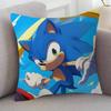 GAME Sonic The Hedgehog Cute Cartoon L Game Cushion Cover Pillowcase Upholstery Sofa Throw Pillow Home Decor Pillowcas