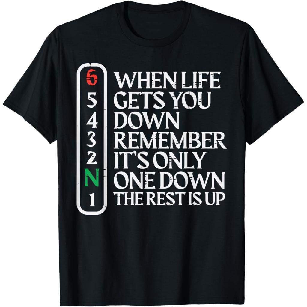 Funny Biker When Life Gets You Down Motorcycle Motocross T Shirts Men Biking Tee Shirt Short Sleeve Unisex Loose Clothing