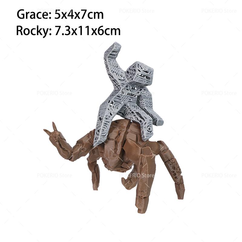 3D tištěný Projekt Hail Mary Grace Rocky Xenonitový kámen Mimozemská mini figurka Filmový sběratelský předmět Stolní ozdoba Dárek pro fanoušky