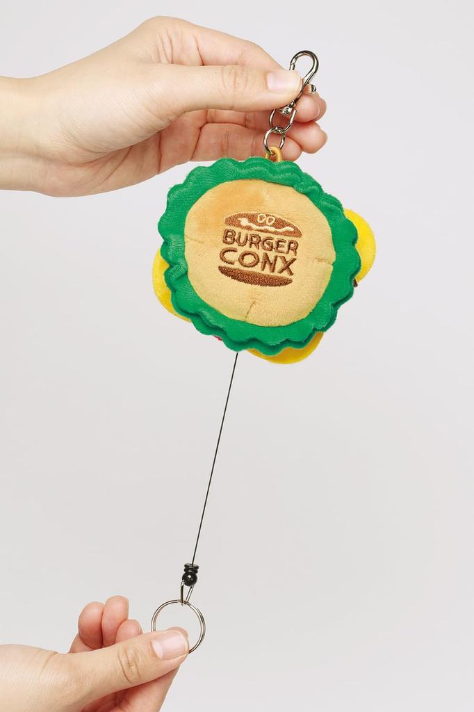 Skater Burger Conx Burger Keychain with Reel (ZRNK1-A)