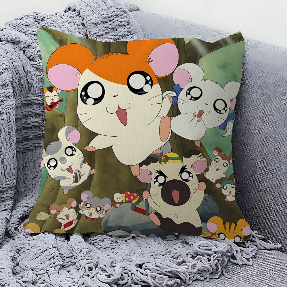 Hamtaro Anime pillow cover sofa cushion cover home room decoration children gift