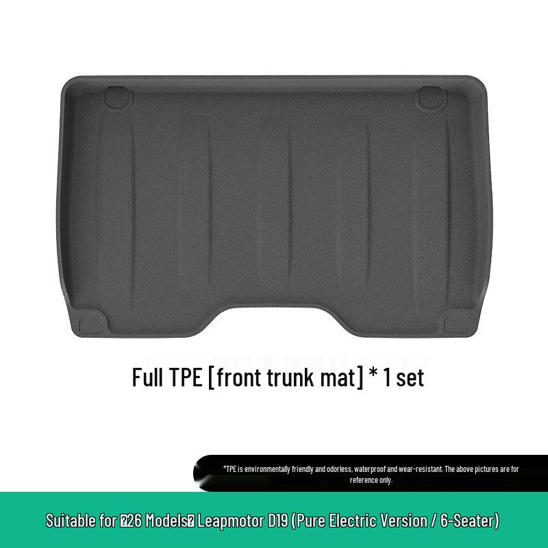 Eco-friendly TPE Floor Mats for Leapmotor D19: Custom Vehicle Mats and Trunk Mat for 26 Models.