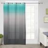Stripe Gradient Duck Green Grey Modern Window Curtains for Living Room Bedroom Curtain Kitchen Treatment Blinds Drapes