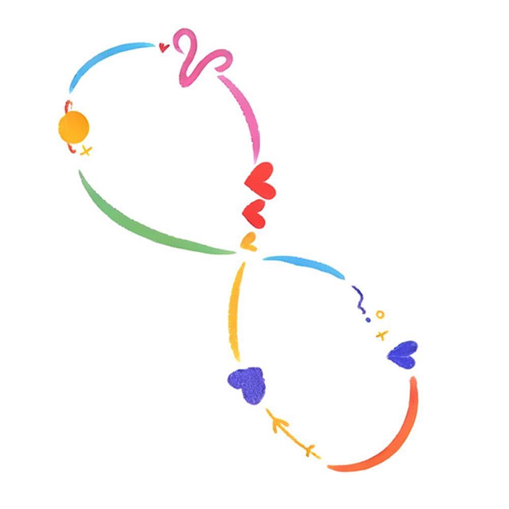 Zwölf bunte Tattoo-Aufkleber Wasserdicht Lang anhaltender Aufkleber Schlüsselbein Niedlich Damen V1U5