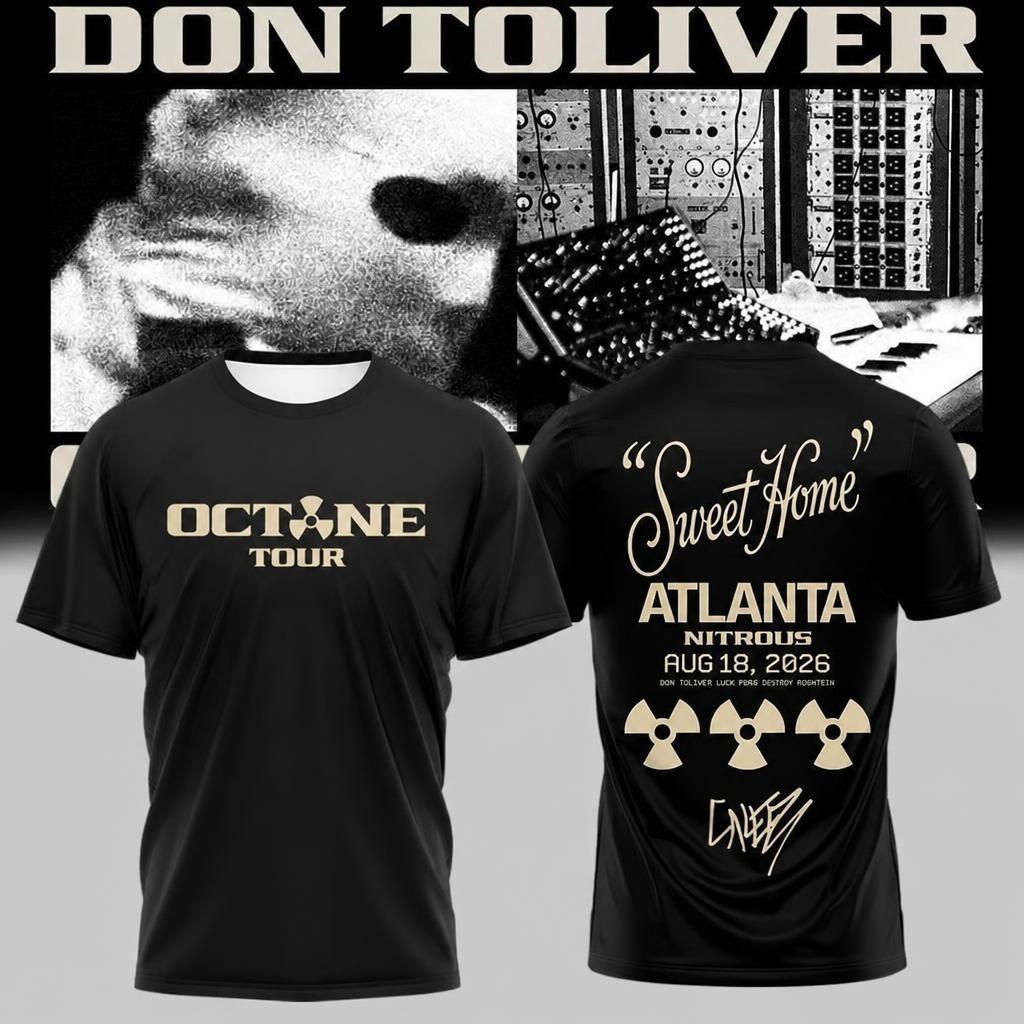 Don Toliver Octane Tour Sweet Home Atlanta Limited Concert Collectible T-Shirt