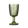 MDNG French Retro Embossed Leaf Glass Goblet