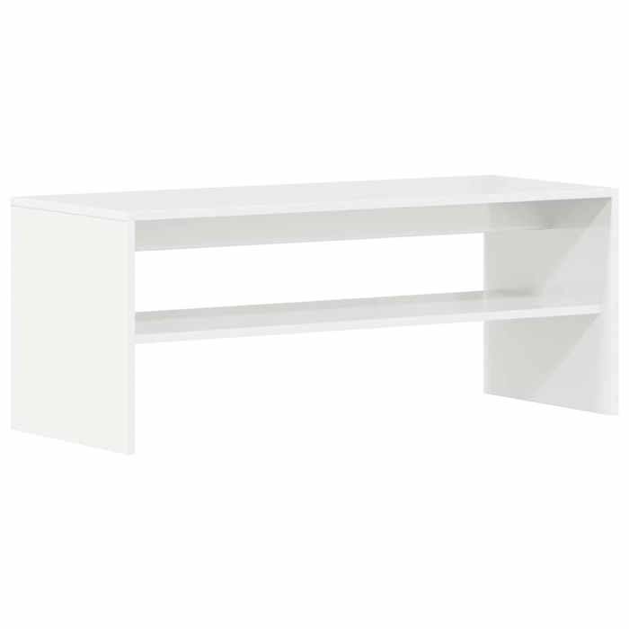 VidaXL Meuble TV Blanc brillant 100 x 40 x 40 cm Aggloméré 861118