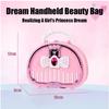 Kids Beauty Toys Makeup Kit Little Bag Washable Pretend Play Cosmetic Set Toys with Mirror Non-Toxic & Safe Birthday Gifts Girl