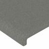 vidaXL LED Kopfteil Dunkelgrau 80x5x78/88 cm Stoff