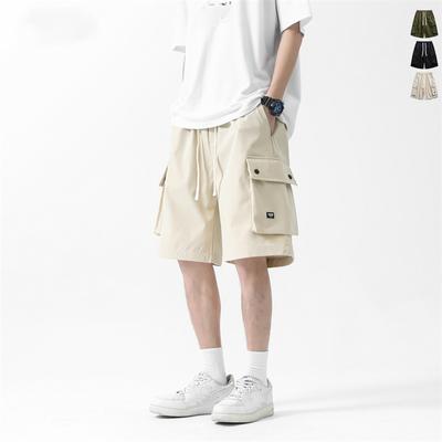 Pantaloni scurți cargo de vară pentru bărbați Harajuku Y2k Retro All-Match Baggy Straight Bottoms Wide-Leg Pants pentru bărbați, mărime mare M-5XL