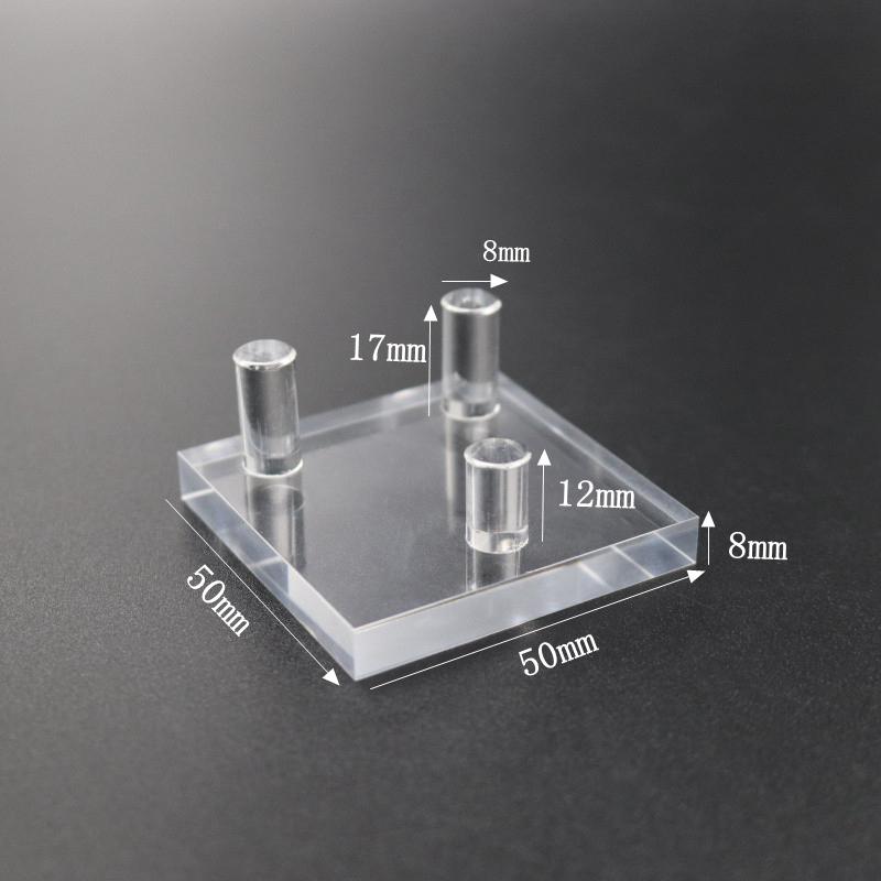 Transparent Acrylic Display Stand Ore Crystal Raw Stone Mineral Specimen Ornaments Rack Rock And Stone Jewelry Display Holder