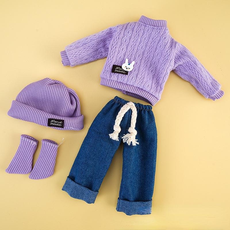 Moda Kazak Seti 1/6 Bjd Bebek Yedek Giysileri Kız veya Erkek Bebek Etek Aksesuarları 30cm Bebek Çocuk Kız Oyuncak Hediye