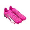 Puma Ultra Ultimate FG AG Fenomenalny Zestaw Unisex Trampki Białe Czarne Trująco-Różowe 107744-01
