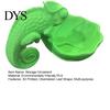 Chameleon Storage Tray 3D Printed Leaf Bowl, Jewelry Key Trinkets Home Office Organizer Holder, Succulents Planter Pot for Desk