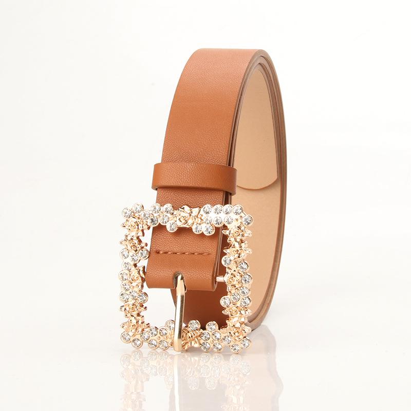 2022 Women's Classic PU Leather Belt with Alloy Pin Buckle - Versatile for Trousers and Skirts
