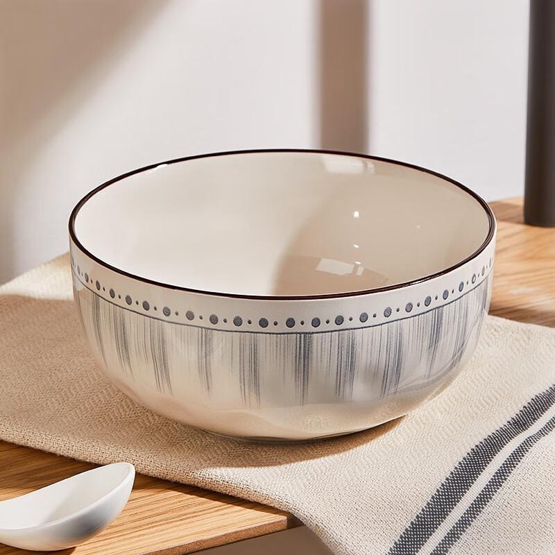 ZISIZ 6-inch Ceramic Soup Noodle Bowl