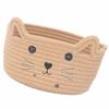 Cat Ear Cotton Rope Storage Basket Multi Functional Washable Round Woven Storage Basket for