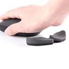 Ergonomická černá silikonová podložka pod myš pro praváky s opěrkou zápěstí - Plastový materiál
