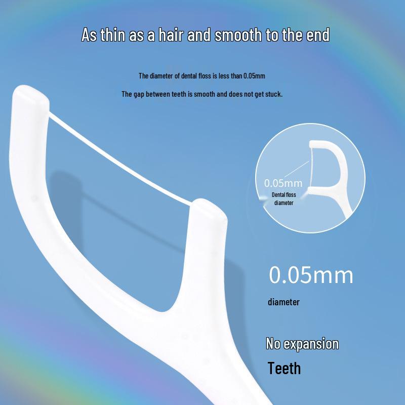 Bagged Floss Picks – 100pcs High-Quality Fine Polymer Floss for Family Use