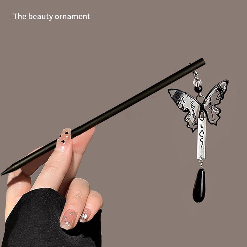 

Магнолия кисточка заколка для волос: Элегантный китайский головной убор в стиле ханьфу для женщин