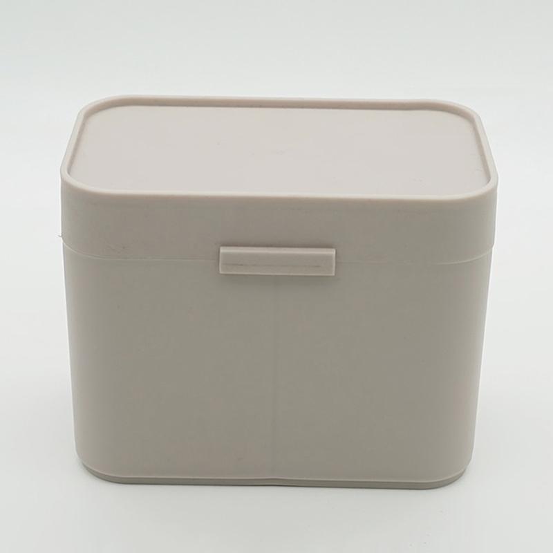 Cotton Pads Swab Nail Wipes Makeup Brushes Organizer Storage Box Holder Container Case Independent Double-Compartment
