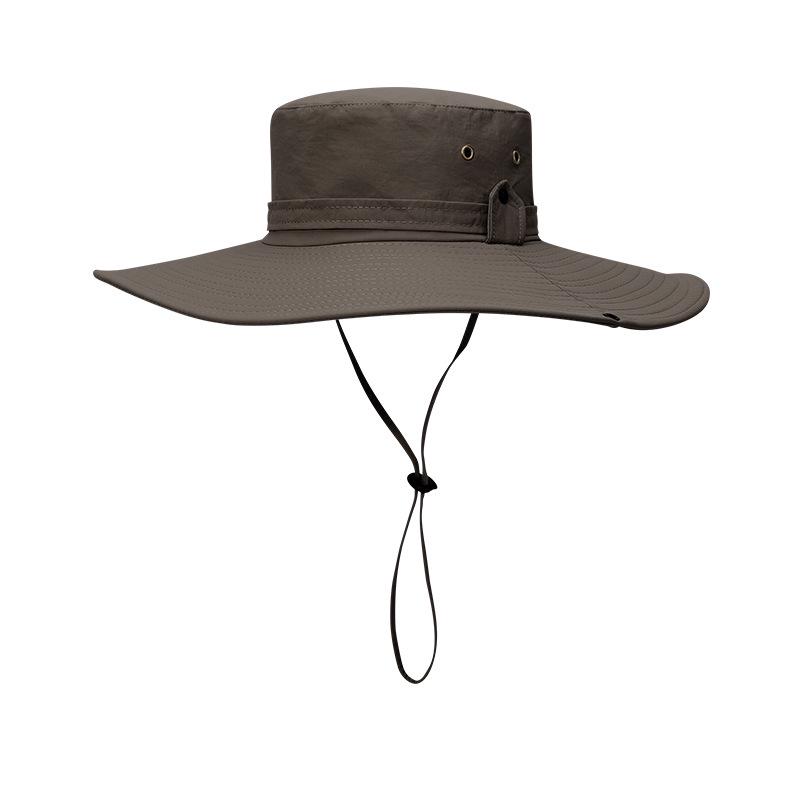 Men's UV Protection Wide Brim Waterproof Sun Hat for Fishing, Hiking, and Outdoor Activities