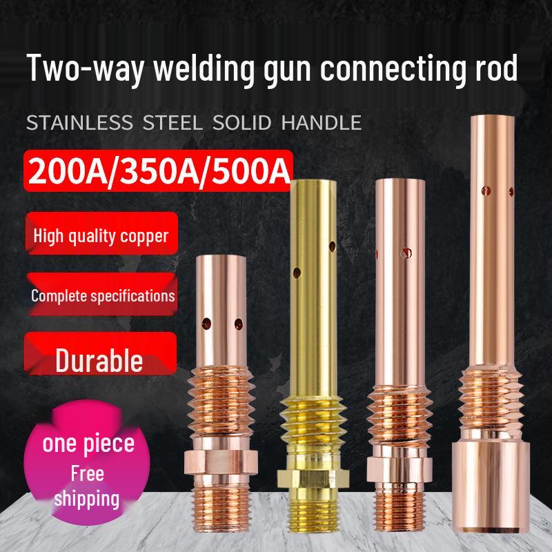 350A/500A MIG-Schweißgerät, Schweißbrenner, 200A Innen-/Außengewinde, Düse und Sitz aus Messing/Kupfer