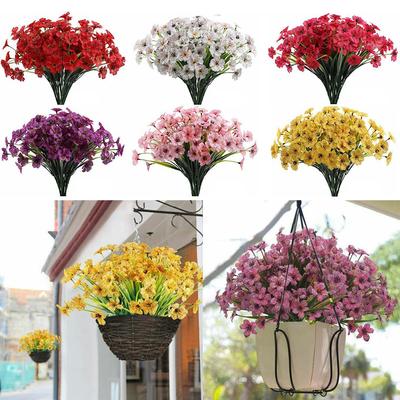 1 Bund künstliche Blumen für den Außenbereich, Blumendekor, 31 cm, zum Selbermachen