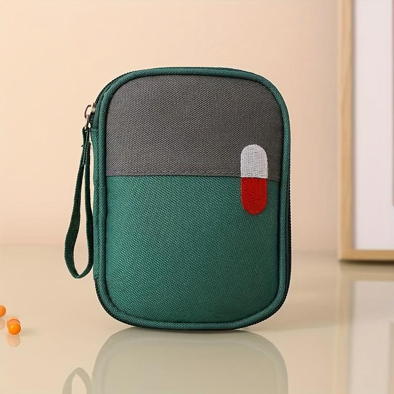 Portable First Aid Kit Bag, Dividers - Oxford Cloth Zippered Storage for Home Emergency, Travel & Outdoor (Empty Bag Only)