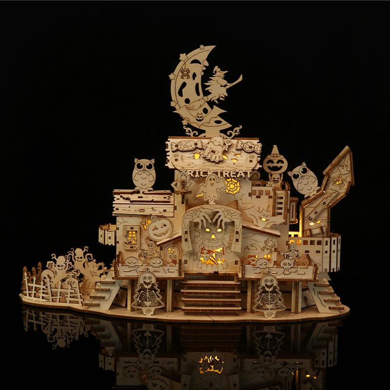 

Haunted House Wooden Jigsaw Puzzles - Educational Toys for Kids