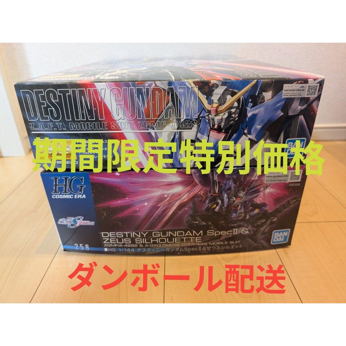 Б/у Набор из 2 моделей Gunpla: MG Destiny Gundam и HG Destiny Gundam SpecII & Zeus Silhouette
