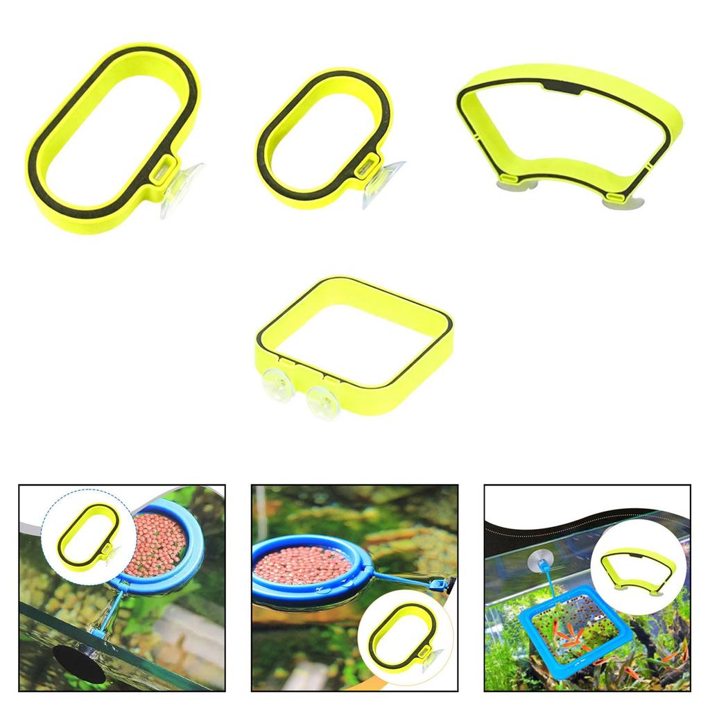 Aquarium Floating Feeder Plastic Feeding Ring Easy Use Food Holder for Tropical Fish Shrimp Turtles