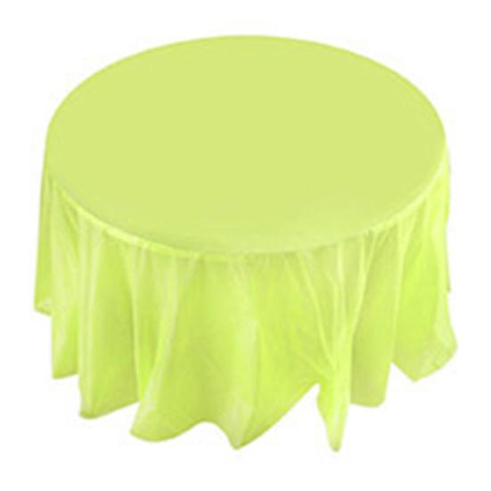 Plastic Waterproof Large Wedding Party Disposable Circular Table Cloth Cover
