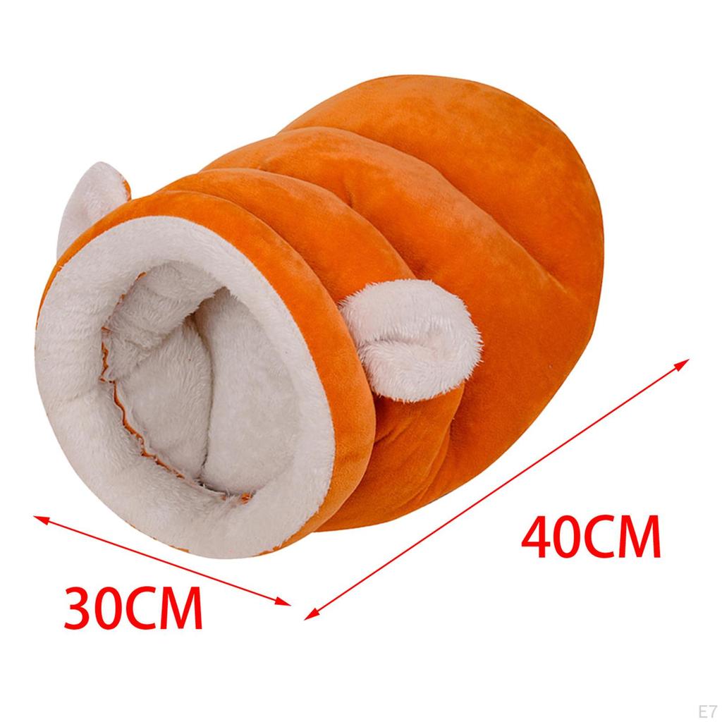 Semi Enclosed Winter Warm Pets Supplies Plush Sleep Kennel Cat Tent Bed Kitten Puppy Indoor Cats